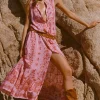 Rebel Spirit Button Through Maxi Dress