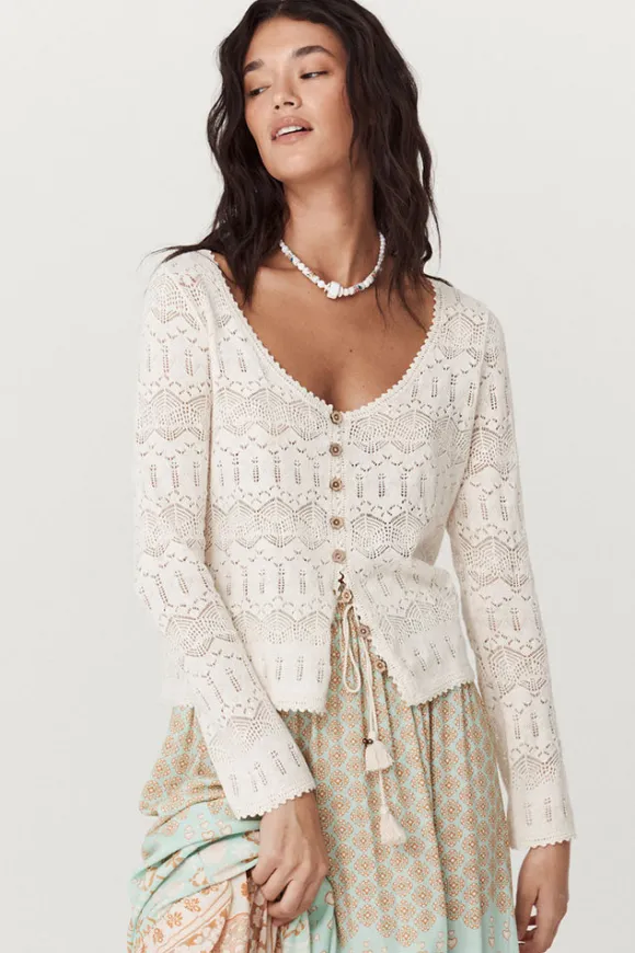 Siesta Pointelle Cardigan